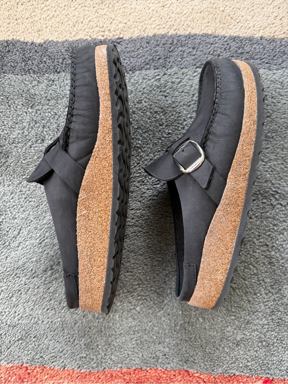 Birkenstock Black Buckley Clog Size 39 - Picture 2 of 5